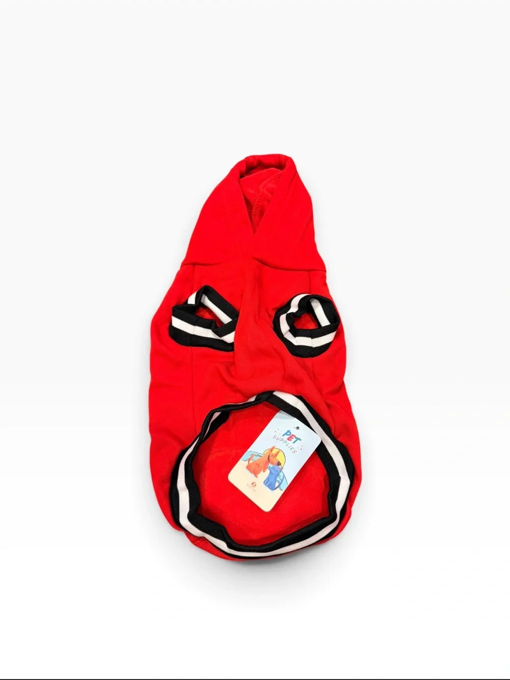 Nwt Red dog animal pet Hooded Jacket with Contrast Trim: SIZE - small